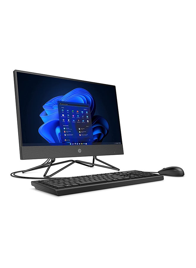 HP كمبيوتر مكتبي الكل في واحد 200 G4 بشاشة FHD IPS مقاس 21.5 بوصة ومعالج كور i5-10210U وذاكرة وصول عشوائي سعة 8 جيجابايت ومحرك أقراص SSD سعة 256 جيجابايت وبطاقة رسومات إنتل UHD باللغة الإنجليزية/العربية أسود الإنجليزية/العربية أسود - Image 3