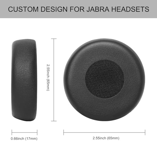 G GVOEARS Gvoears Evolve 75 Ear Pads Replacement Ear Cushion for Jabra Evolve 75(75UC 75MS 75SE) with High Density Memory Foam - Image 3