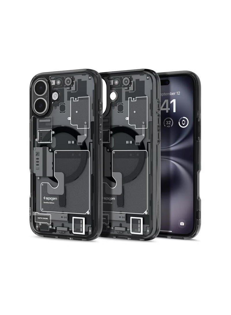 سبايجن غطاء Ultra Hybrid MagFit لهاتف iPhone 16 مع MagSafe (2024) - Zero One - Image 1