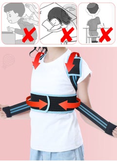 Syarme Kid's Back Support Belt, Adjustable Children Posture Corrector, Upper Back Straightener Support, Improve Thoracic, Lumbar, and Shoulders, Spine Posture Correction Prevent Hunchback M  - Image 5