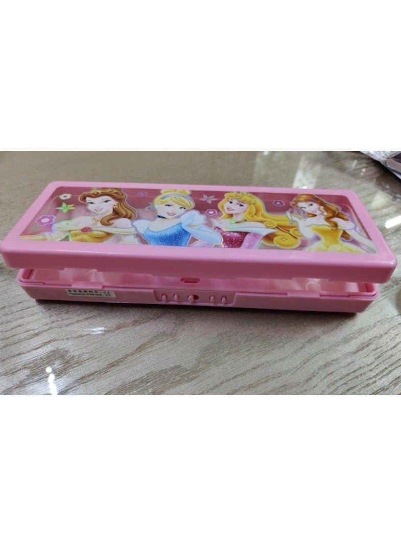 مقلمه مدرسية ذكيه رائعه بدرجين و برقم سري أشكال مختلفة، منظم اللوازم المدرسية للطلاب ( اللون ازرق ) - Image 4