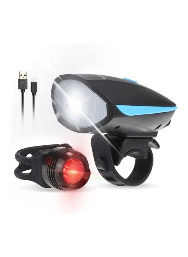 yongsheng Bicycle Front And Tail Light With Safety Horn  - Image 2