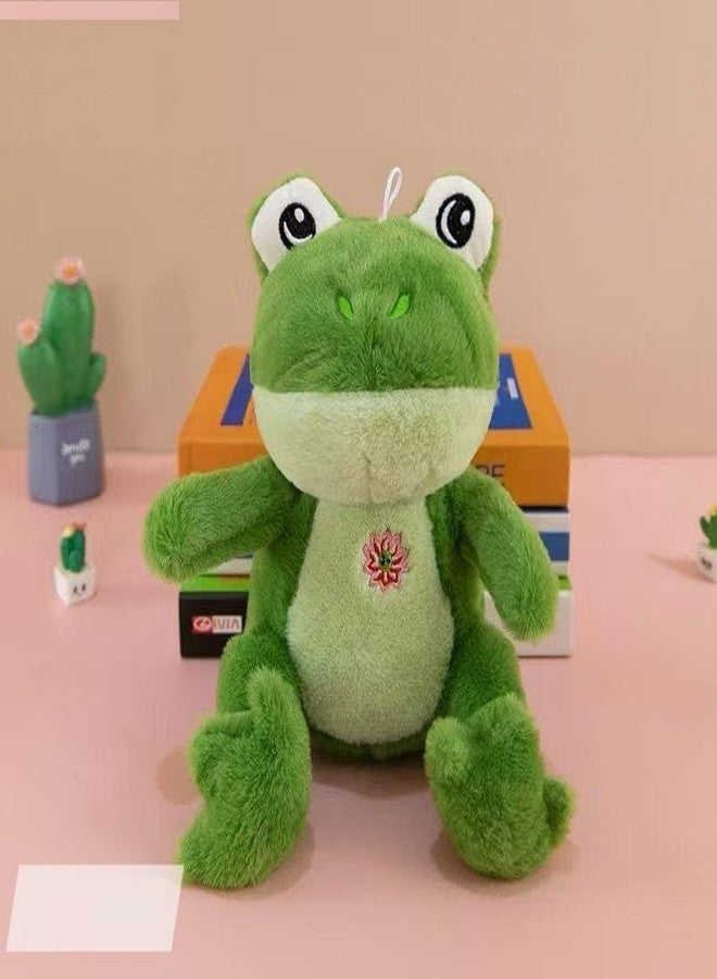 Tickles Cute Frog Soft Stuffed Plush Animal Toy for Kids Birthday Gift (Color: Green Size: 22 cm)