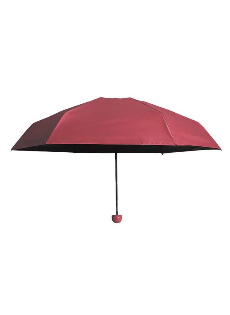 Generic Mini Travel Portable Capsule Shape Umbrella Small Folding Lightweight Sun  Rain Umbrellas UV Protection For Women Men Compact Small Pocket Parasol  - Image 1