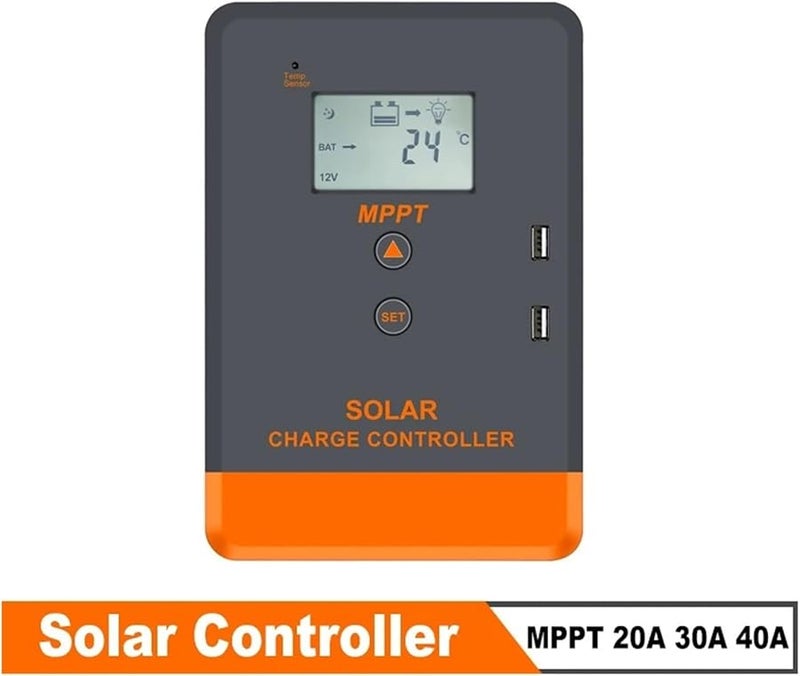 MPPT 20A وحدة تحكم شحن الطاقة الشمسية 12V 24V تلقائي لبطارية الرصاص الحمضية LiFePO4 الليثيوم - Image 3