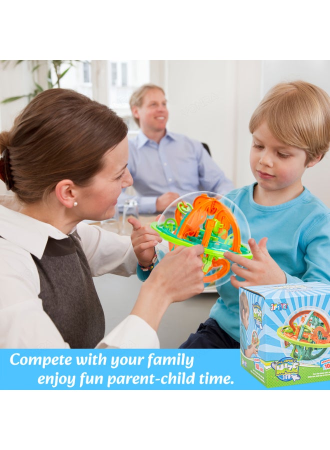 شبيلي كرة متاهة ثلاثية الأبعاد لعبة تعليمية STEM بلاستيكية للأطفال، الأولاد والبنات – تنمية المنطق والإدراك المكاني والملاحظة والتنسيق بين اليد والعين - Image 5