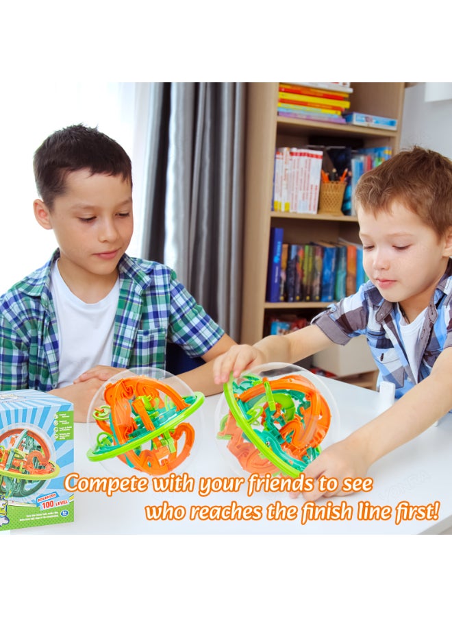 شبيلي كرة متاهة ثلاثية الأبعاد لعبة تعليمية STEM بلاستيكية للأطفال، الأولاد والبنات – تنمية المنطق والإدراك المكاني والملاحظة والتنسيق بين اليد والعين - Image 4