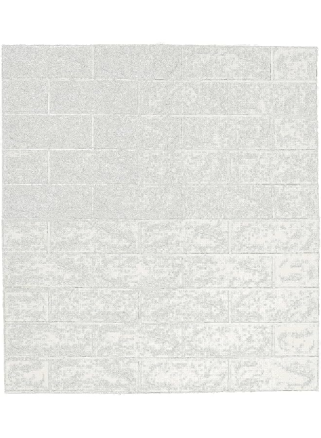 Zaboon 70X77Cm Pe Foam 3D Wall Stickers Safty Home Decor Wallpaper Sticker,White - Image 1