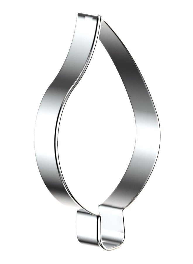 QAAQS Teardrop Leaf Cookie Cutter Set Large Assorted Sizes - 5 inch, 4 inch, 3 inch, 2 inch - 4 Piece - Stainelss Steel - Image 4