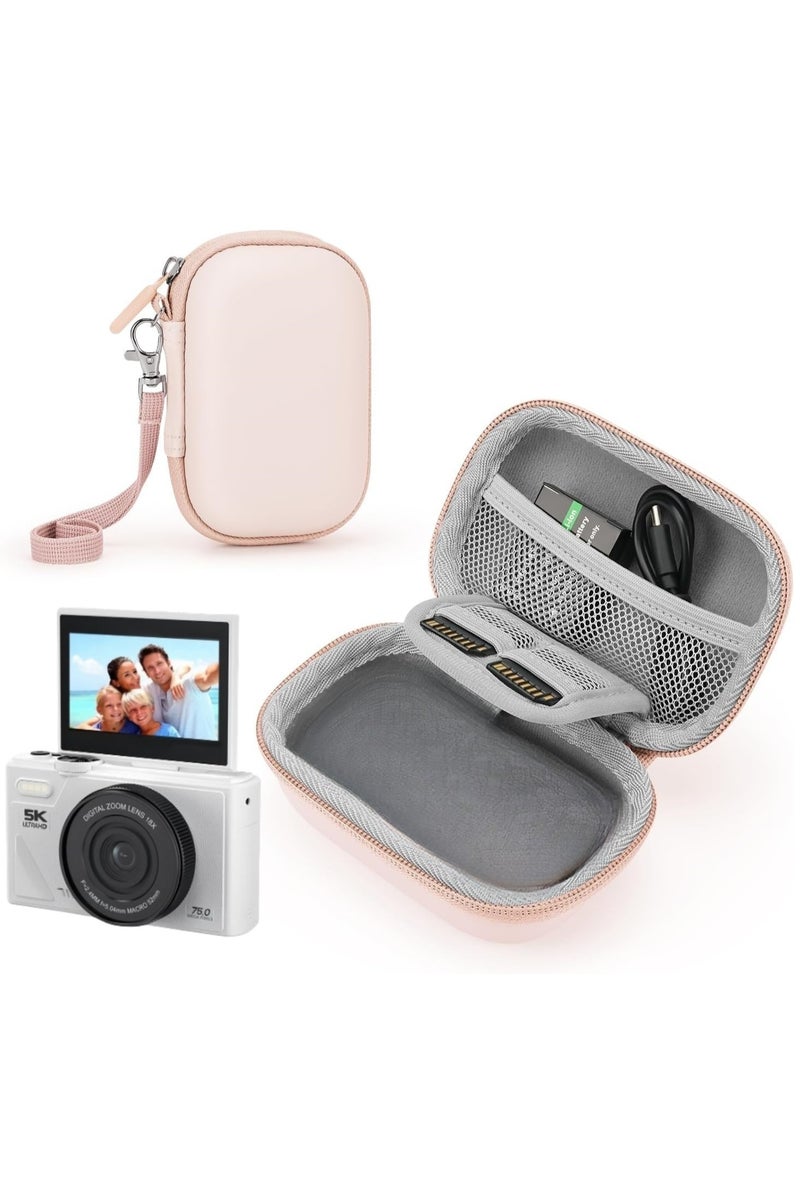 Lecran Digital Camera Case, Can Store SD Card, Spare Battery, Etc., Suitable For CCD Digital Camera, Travel Portable Cute  Camera Bag VVV - Image 1
