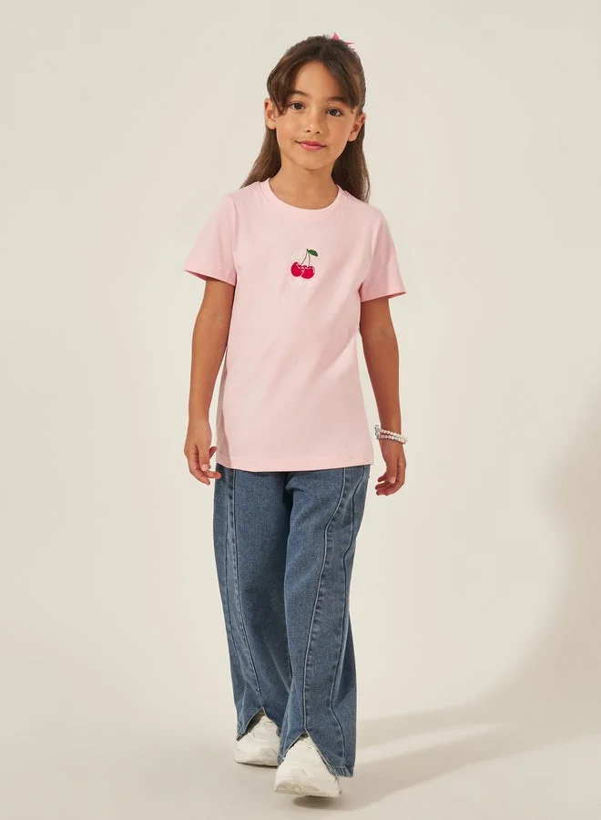 Styli Styli Graphic Print Round Neck T-Shirt