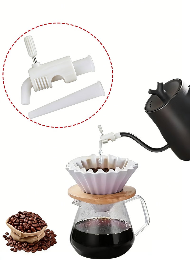 Coffee Dripping Jugs Kettle Gooseneck Pot Restrictor Nozzle Adjustable Water Flow Pourers Regulator Compatible Replacement Part Spout Diversion Aid - Image 1