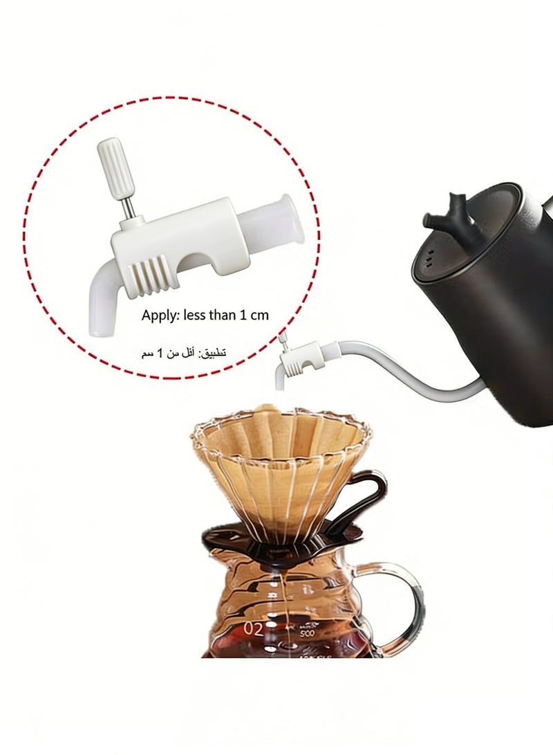 Coffee Dripping Jugs Kettle Gooseneck Pot Restrictor Nozzle Adjustable Water Flow Pourers Regulator Compatible Replacement Part Spout Diversion Aid - Image 2