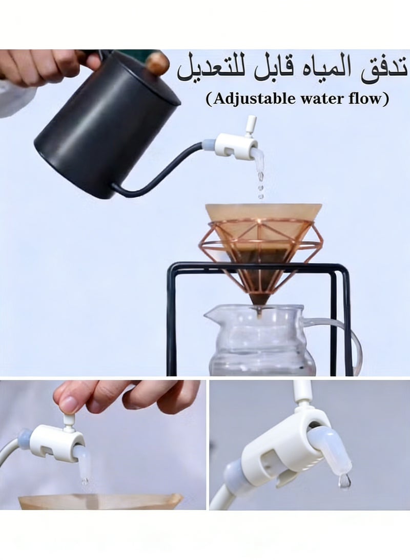 Coffee Dripping Jugs Kettle Gooseneck Pot Restrictor Nozzle Adjustable Water Flow Pourers Regulator Compatible Replacement Part Spout Diversion Aid - Image 4