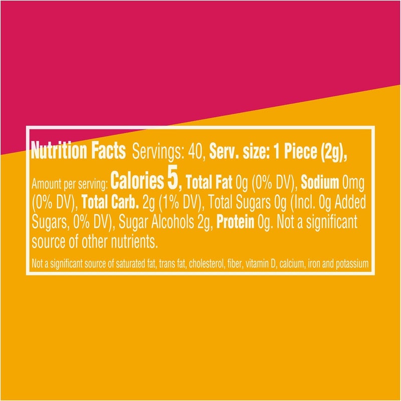 EXTRA Refreshers Fruit Mix Sugar-Free Chewing Gum - 240 Pieces in 6 Convenient Bottles - Image 2