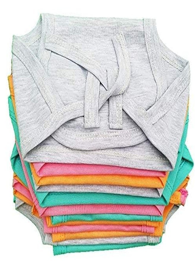 Sunuo Washable Reusable Multicolour Hosiery Cotton Diapers,Nappy,Langot for New Born Baby Kids(0-6 Months,) (PACK OF 10) - Image 2