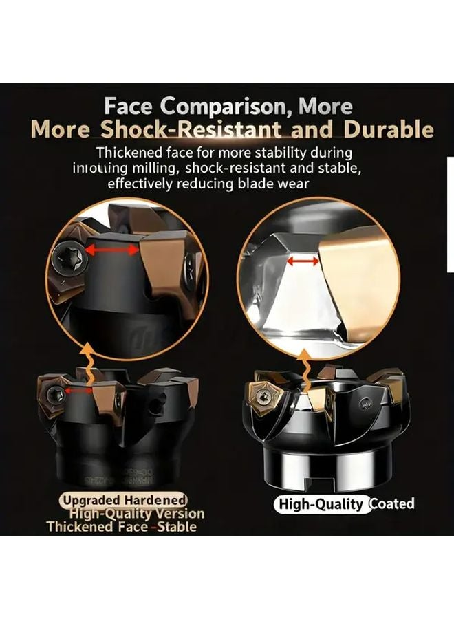 MFWN900 63 22 5T Double Sided Heavy Duty Disc Milling Insert Fast Feed Speed - Image 3