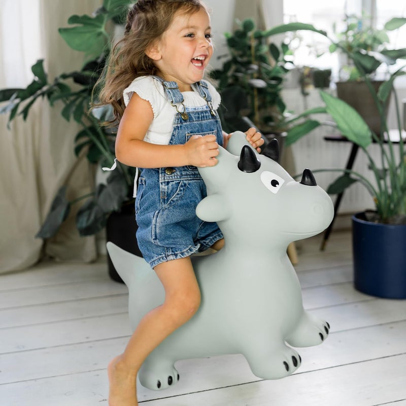 Kindsgut Bouncy Animal Hopper Dino for Children, Designed in Germany, Playful and Modern Colors, air Pump Included, Indoors and Outdoors - Image 2