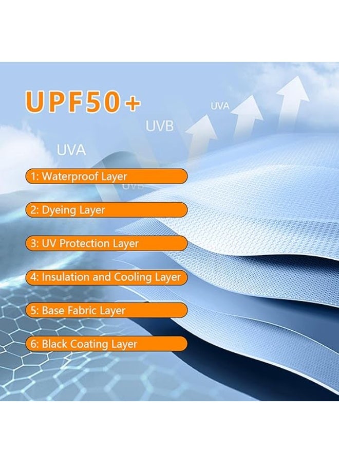 Bukela Large Double-Ribs Umbrella Automatic Folding Umbrella for Women Men, Travel, UPF 50+ UV Protection - Image 3