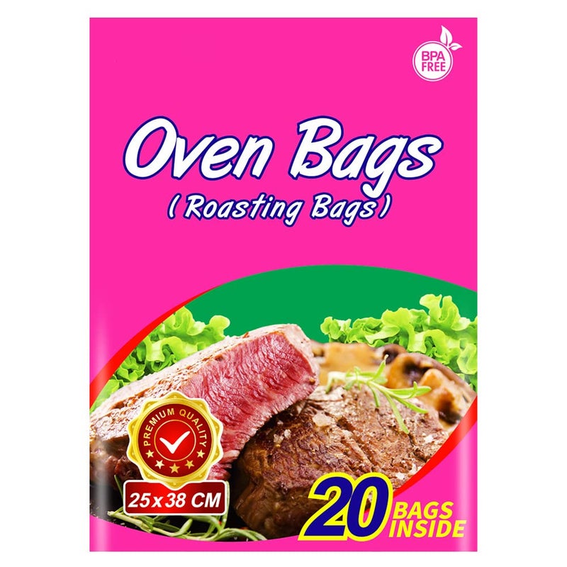 20Counts Oven Bags Cooking Roasting Bags for Meats Chicken Fish Vegetables 1015 inch
