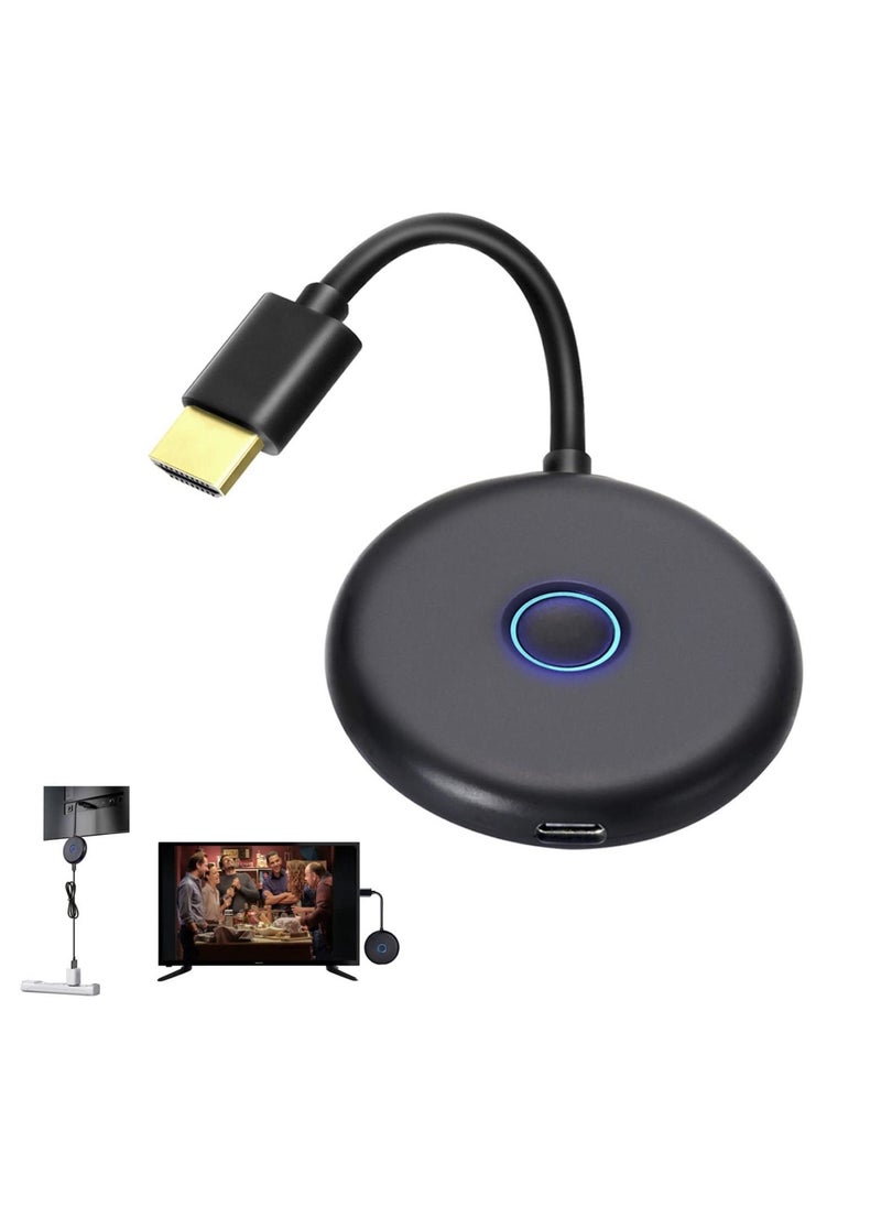 Excefore - محول عرض HDMI لاسلكي، شاشة 4k@60hz لبث الأفلام والبرامج التلفزيونية المباشرة عبر شبكة WiFi من iPhone وiPad وAndroid والكمبيوتر اللوحي، شبكة WiFi ثنائية النطاق 2.4 جيجا هرتز و5 جيجا هرتز - Image 1