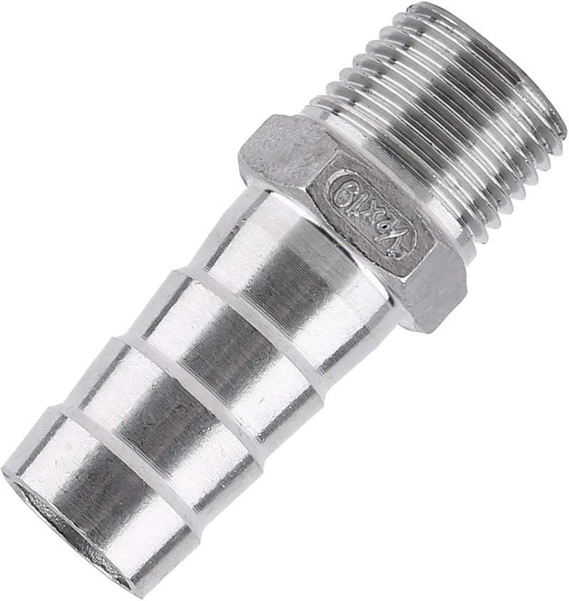 Stainless Steel SS304 1 2 Inch Male Thread Barb Hose Adapter Connector 19mm - Image 5