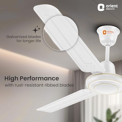 Orient Electric Apex-FX 1200mm Ceiling Fan for Home| BEE 1 Star Rated Energy Efficient Fan| Rust Resistant | Strong and Powerful Motor | 2 Years Warranty by Orient | White - Pack of 1 - Image 4