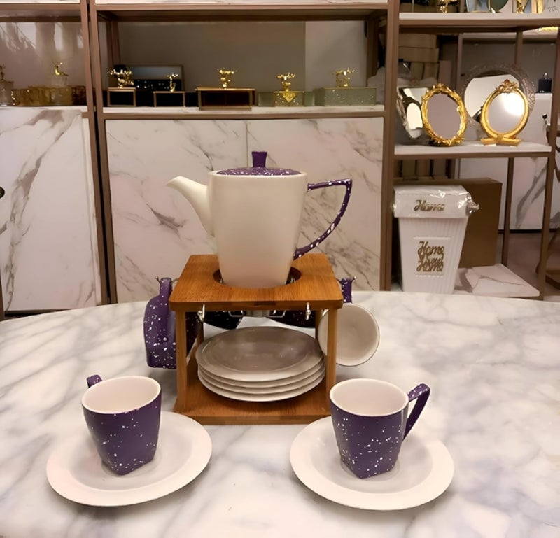 Elegant Mug Set - Premium Thermal Teapot Collection with Heat-Preserving Flame Design, Luxurious Gift for Hot Beverages and Stylish Table Display, Combining Beauty and Everyday Practical Use