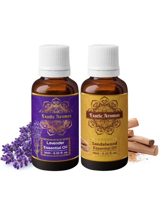 Exotic Aromas Lavender Essential Oil & Sandalwood Essential Oil, Pack Of 2 - Image 1