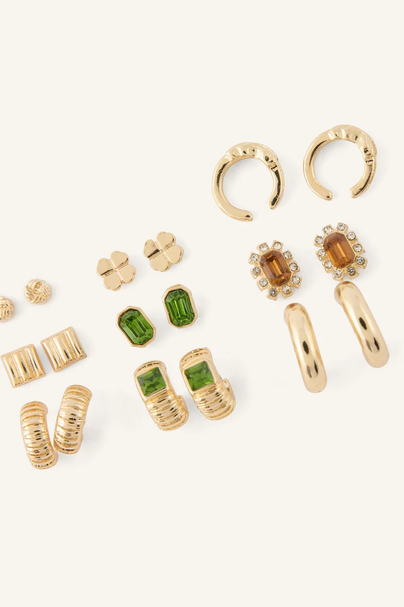 Defacto  9 piece Earring for Women | Best Price UAE