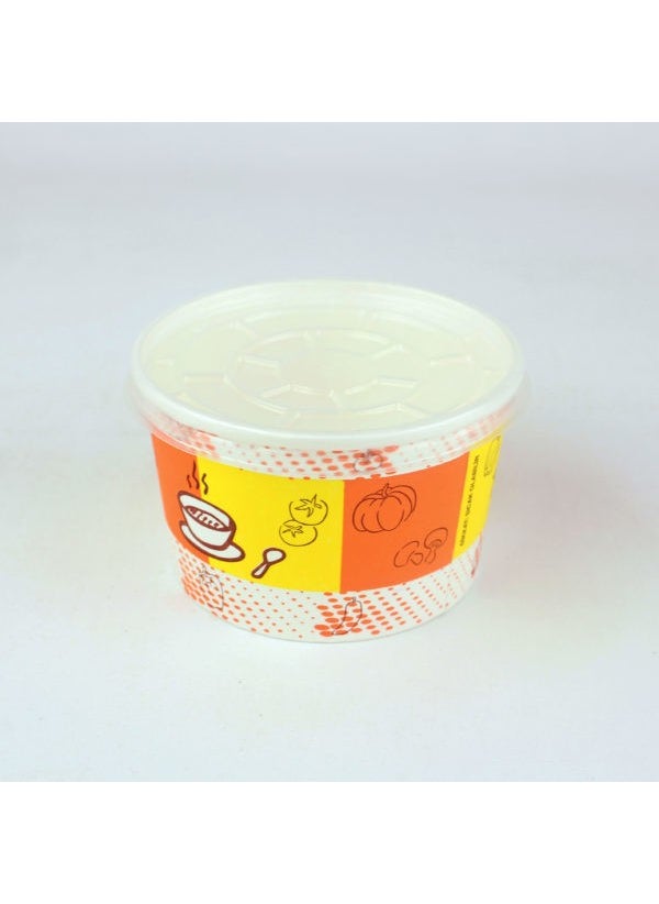 STOR Cardboard Soup Bowl with Roller Lid 100 PIECES 