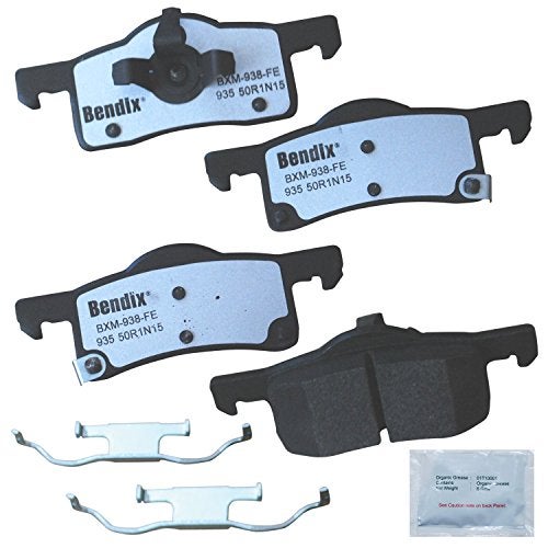 Bendix Fleet Metlok MKD935FM Semi-Metallic Rear Brake Pads for Ford Expedition 2006-2003, Lincoln Navigator 2006-2003 - Image 1