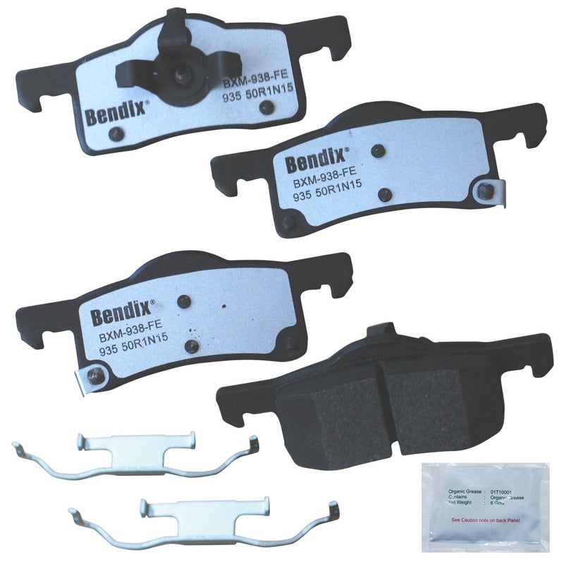 Bendix Fleet Metlok MKD935FM Semi-Metallic Rear Brake Pads for Ford Expedition 2006-2003, Lincoln Navigator 2006-2003 - Image 2