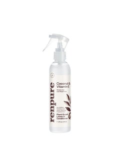 Renpure Plant Based Natural Leave In Conditioner Spray - Hydrating Vitamin E & Coconut Oil Deep Conditioner for Hair & Beards - Sulfate Free, Anti Frizz, Heat Protectant Detangler Spray Leave In 