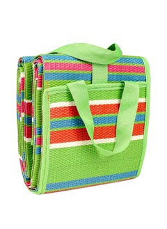 Impression Hut Foldable Plastic Floor Mat MulticolorChatai Mats for Home Mixed Perfect for Picnics Beaches Outings WeatherProof MoldMildew Resistant Floor Carpet 4 x 6 Feet