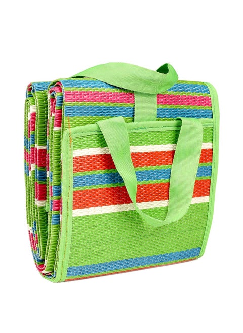 Impression Hut Foldable Plastic Floor Mat MulticolorChatai Mats for Home Mixed Perfect for Picnics Beaches Outings WeatherProof MoldMildew Resistant Floor Carpet 4 x 6 Feet