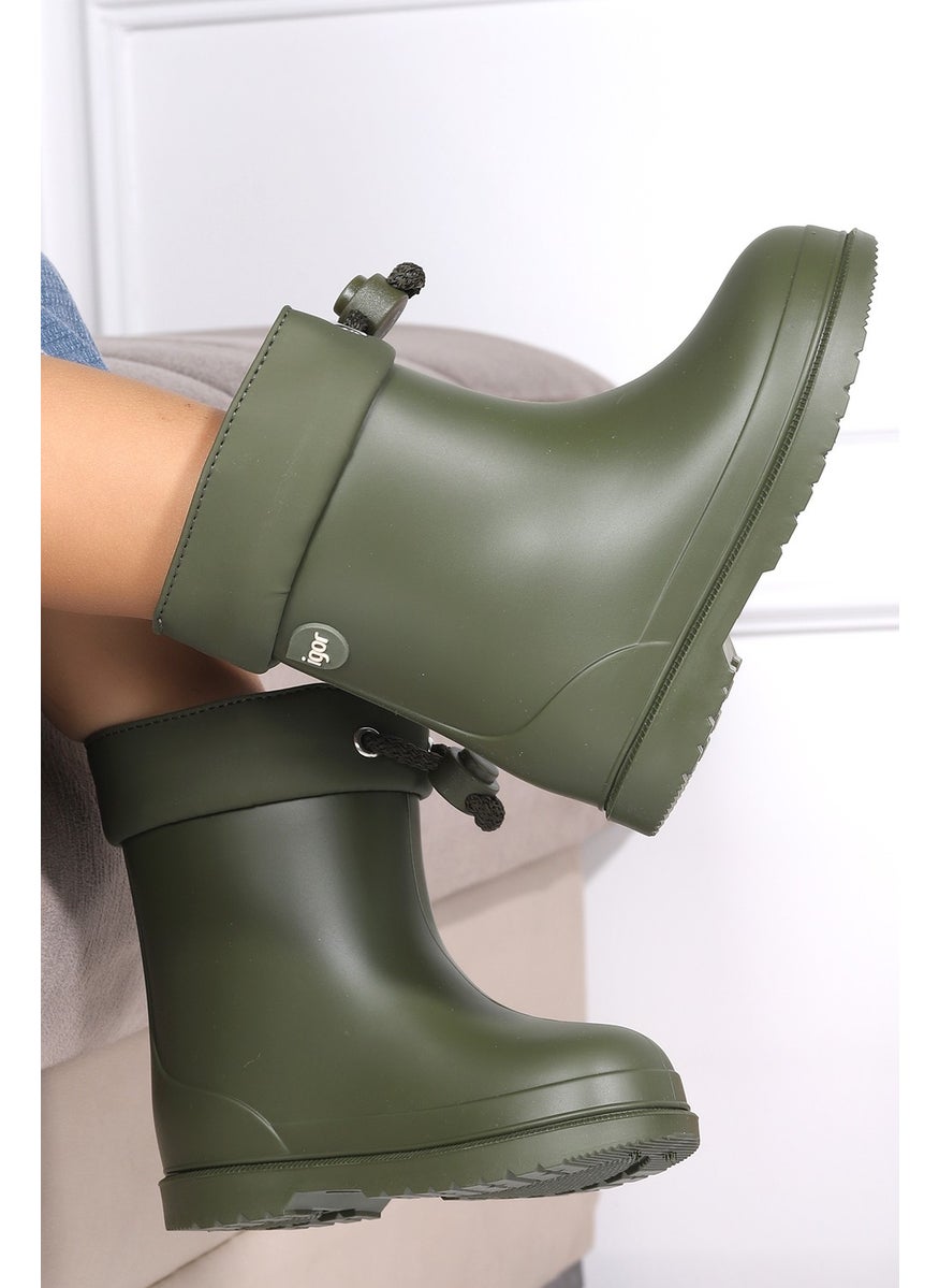 Igor - W10257 Bimbi Euri Girls/Boys Waterproof Rain Snow Boots Khaki - Image 1