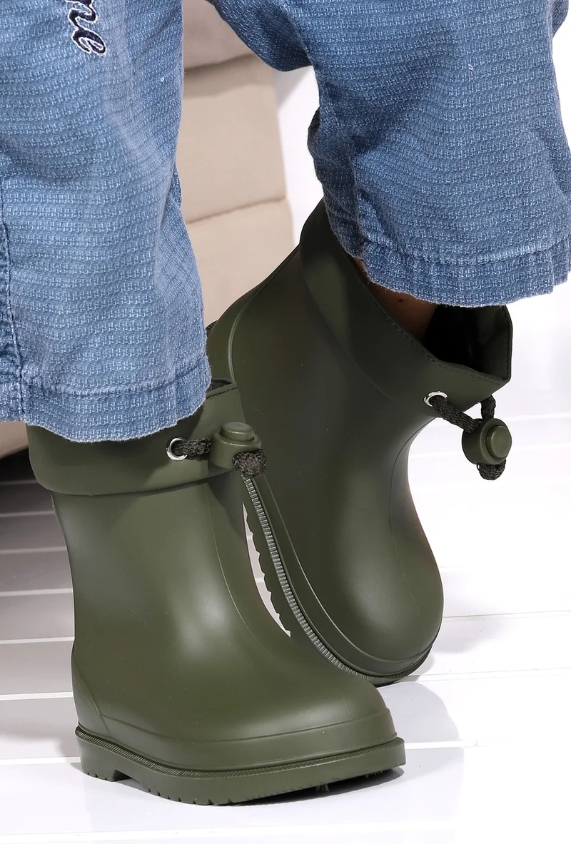 Igor W10257 Bimbi Euri Girls/Boys Waterproof Rain Snow Boots Khaki