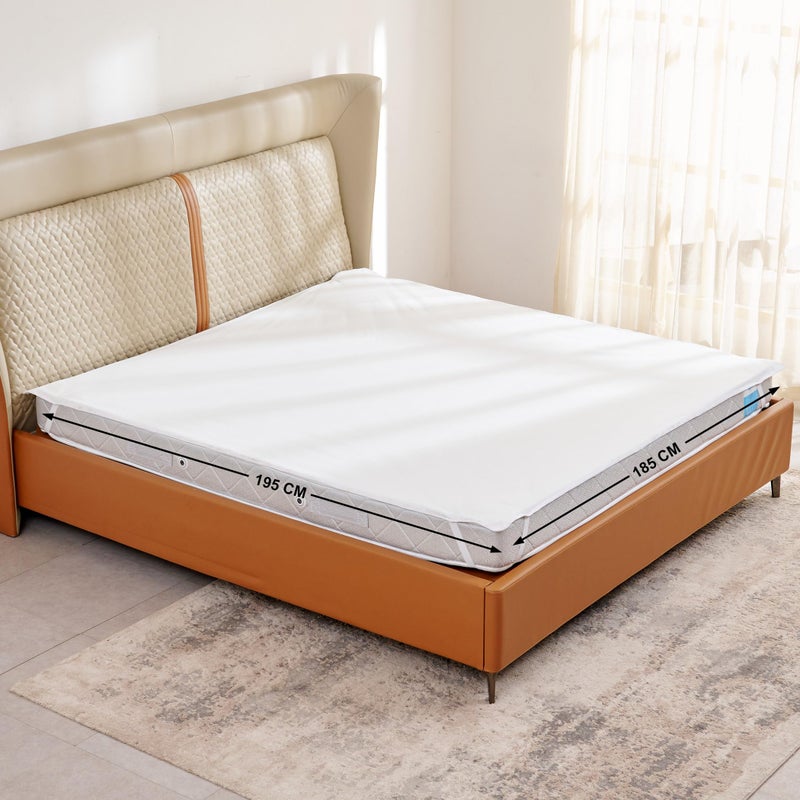 Home Centre Corsica Terry Cotton King Mattress Protector - Image 3