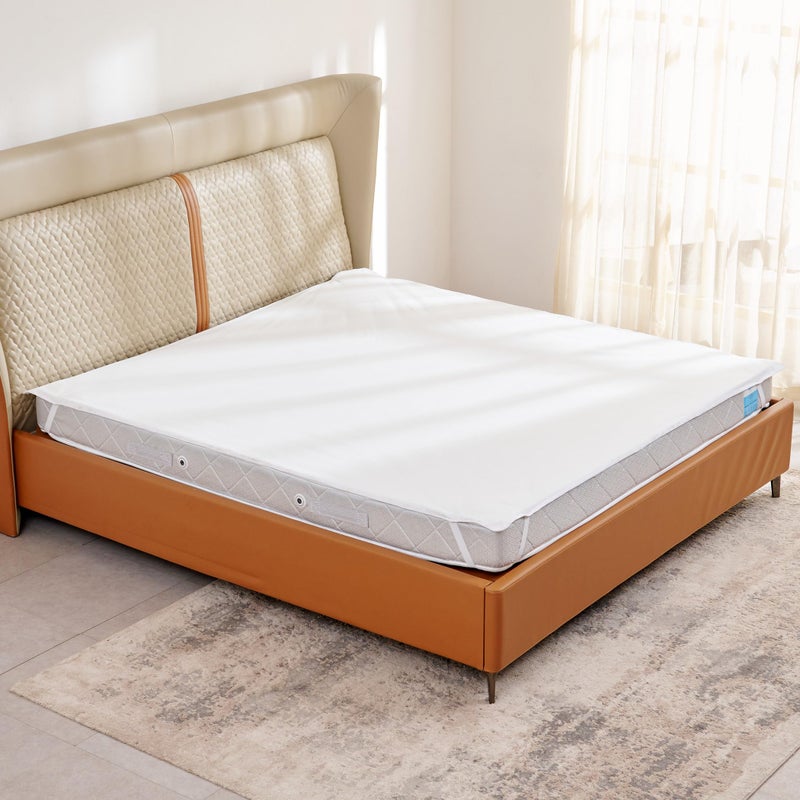 Home Centre Corsica Terry Cotton King Mattress Protector - Image 1