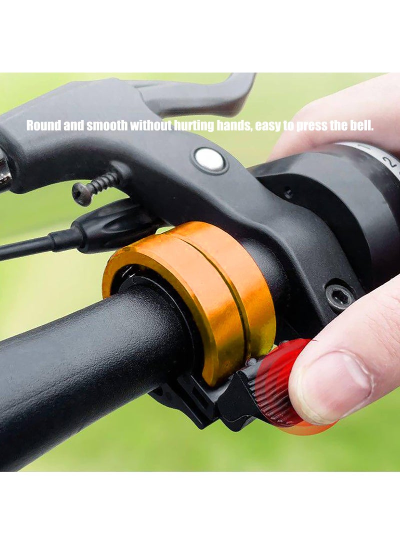 Sweet seven Premium Bike Bell Set - Loud and Crisp Sound for Adults and Kids - Fits 21mm-22mm Mountain and Road Bike Handlebars（Gold） - Image 4