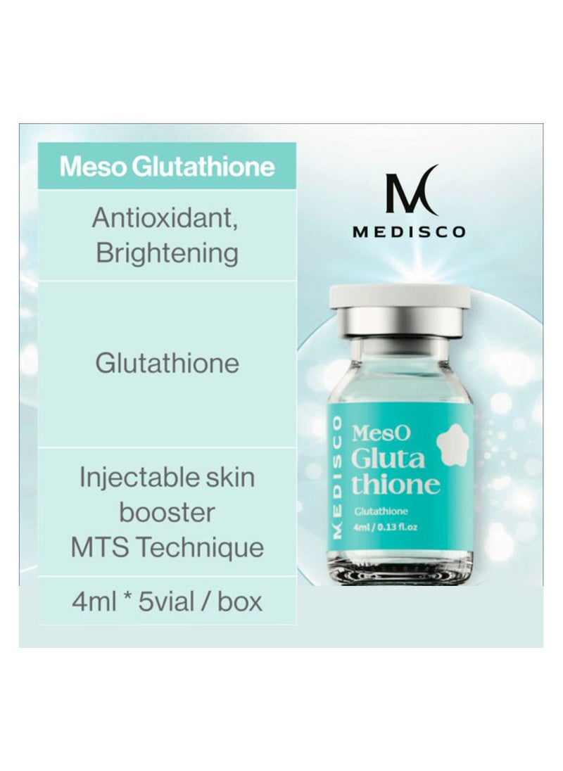 Medisco MESO Glutathione Powerful Antioxidant Solution for Radiant Youthful Skin 5 Ampules x 4ml