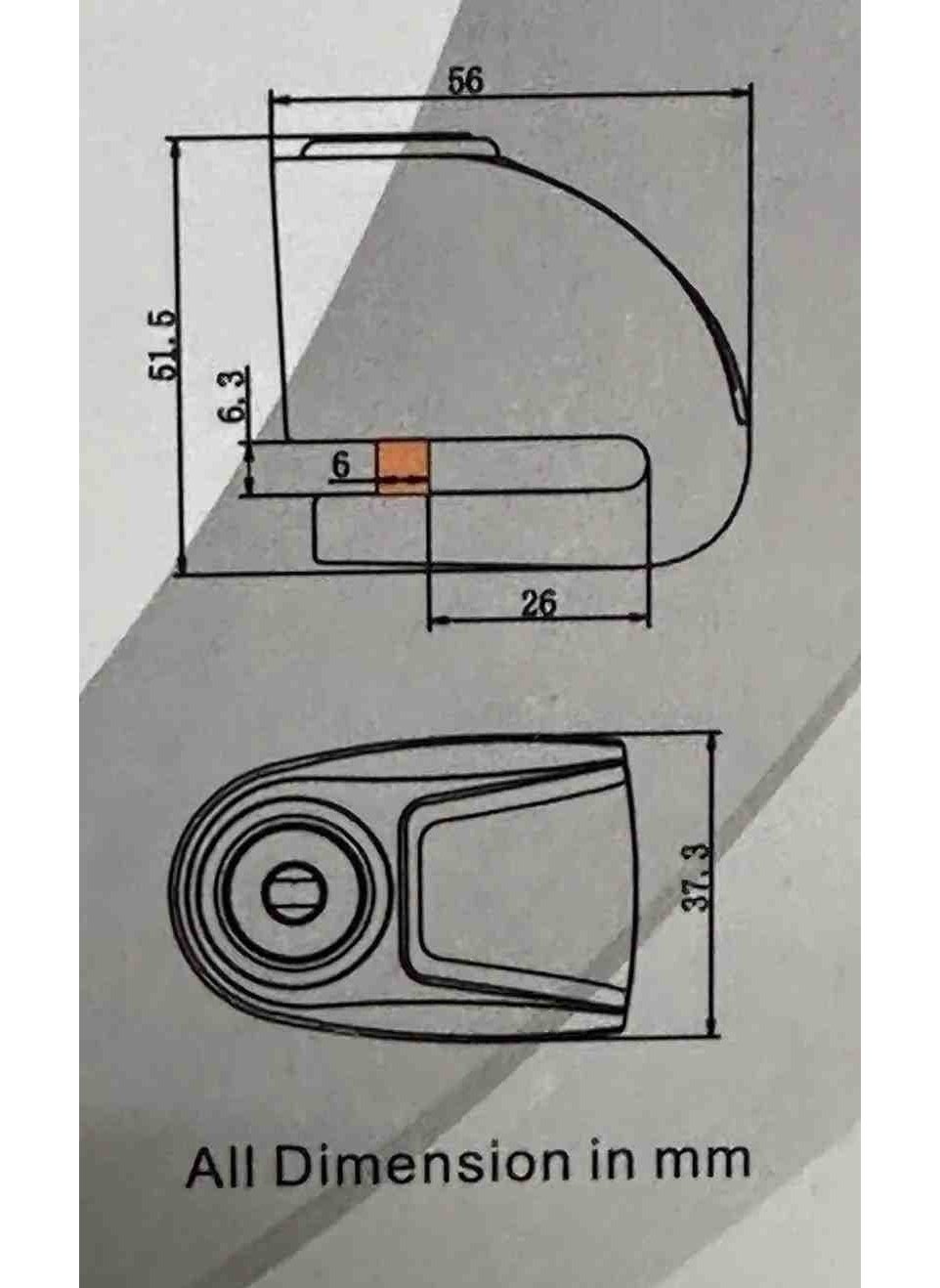 Zoli - Motorcycle Disc Lock Zinc Alloy Steel and Reminder Cable New Design - Image 1
