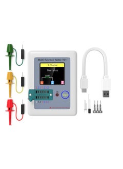 Excefore Transistor Meter, LCR-TC1 Multi-Function Capacitance Resistance ESR Tester, 1.8" Full Color Display Transistor Meter Tester,  for Diode Triode Capacitor Resistor Transistor LCR ESR NPN PNP MOSFET  - Image 1