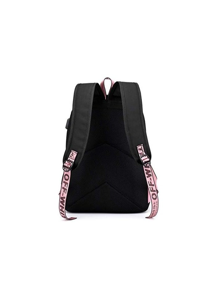 General - Kpop Backpack Lisa Rose JISOO Jennie Shouler Bag Messenger Bag Fashion USB Charging Backpack - Image 1