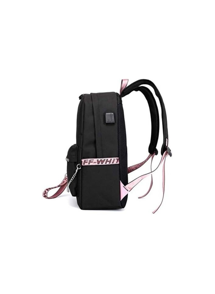 General - Kpop Backpack Lisa Rose JISOO Jennie Shouler Bag Messenger Bag Fashion USB Charging Backpack - Image 1