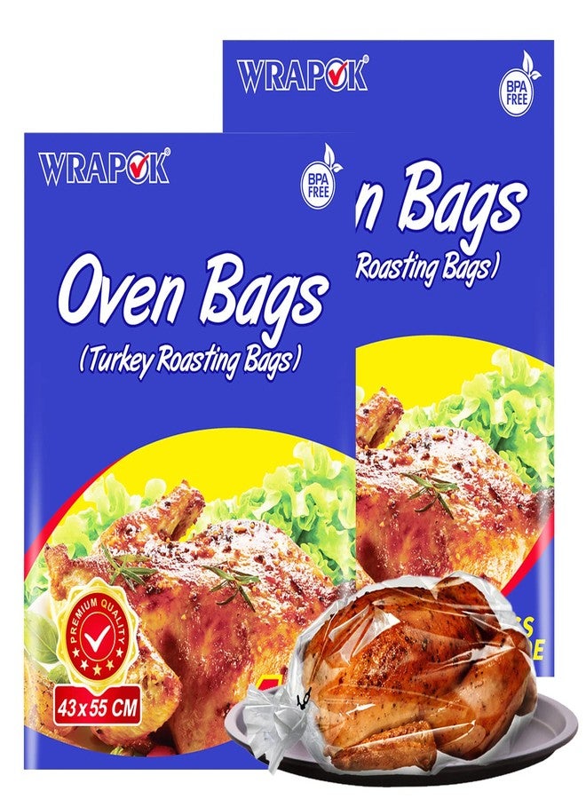 WRAPOK Oven Cooking Bags Large Size Turkey Roasting Baking Bag For Meats Ham Ribs Poultry Seafood, 17 x 21.5 Inch - 8 Bags Total(Pack of 2)… - Image 1
