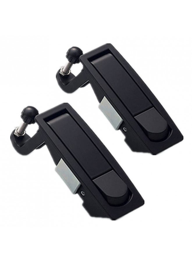 STHang-D STHang-D 2PCS Compression Latch Lock Trigger Latch Lock, Zinc Alloy Adjustable Lever Hand Operated Compression Latch with Raised Trigger, Non-Locking, Flush Lever Latch (Black)  - Image 1