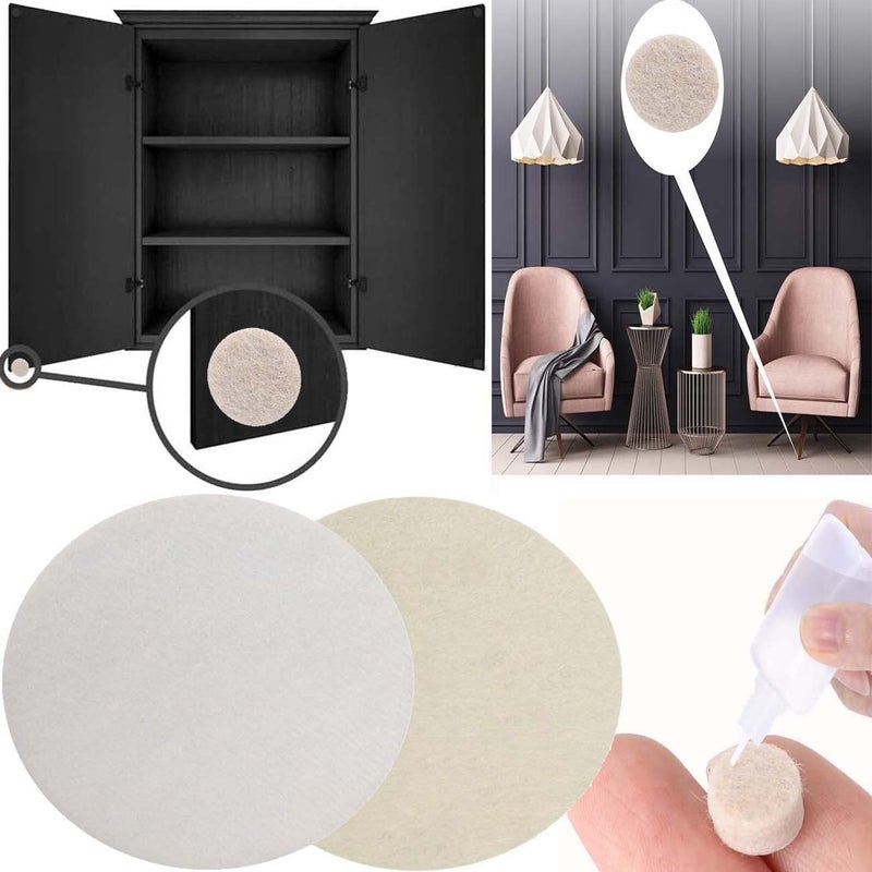 DIY Crafts 1, 5 inch Dia + Adhesive Compound, 1 Pc, 5 inch Dia, Round, Furniture Felt Pads Protects Kitchen Cabinets, Drawers, Desks Furniture A(1, 5 inch Dia + Adhesive Compound) - Image 1