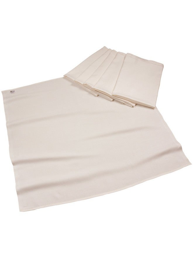 OsoCozy Bamboo/Organic Cotton Flat Cloth Diapers - Birdseye Weave - 32 x 35 Inch One-Layered Nappies, Super Soft 70% Bamboo, 30% Organic Cotton, Unbleached Natural Color. 6 Count - Image 1